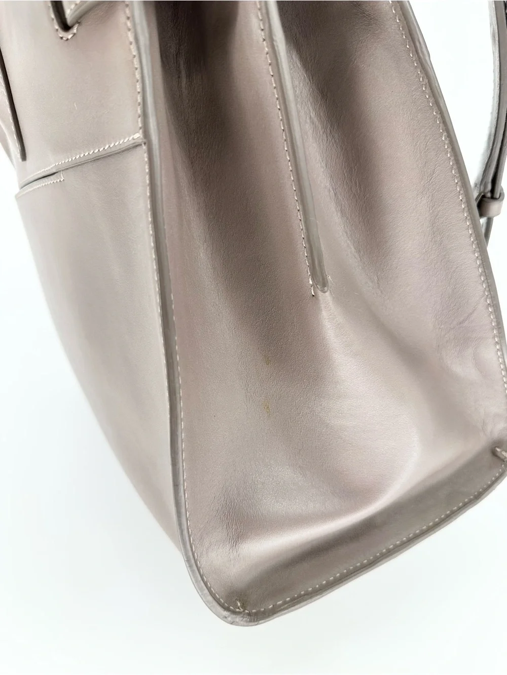 Cuyana Work Satchel in Clay Smooth Leather